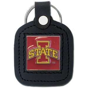 Iowa State Cyclones   NCAA Square Leather Key Ring