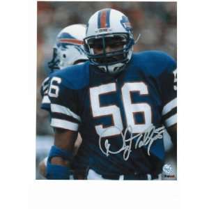 Darryl Talley Autographed In Throwback Uniform Buffalo Bills 8 x 10 