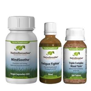  Native Remedies Mood Tonic, MindSoothe and Fatigue Fighter 