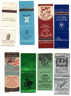   Collection of 100+ Vintage Matchcovers, Casinos Hotels Military Oil++