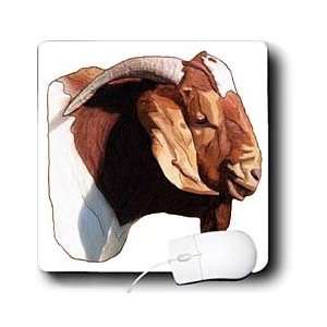  Farm Animals   Boer Doe Goat Head   Mouse Pads 