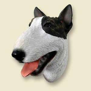  Bull Terrier, Brindle Dog Head Magnet (2 in)
