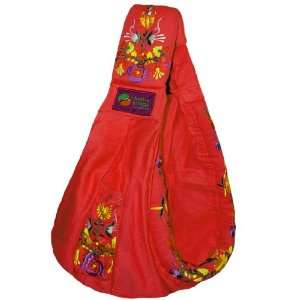  Baba Slings Embroidered Baby Carrier, Red Baby