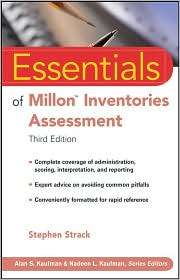 Essentials of Millon Inventories Assessment, (0470168625), Stephen 