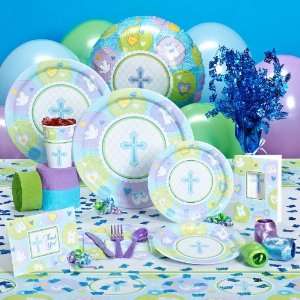 Sweet Blessing Blue Baby Shower Deluxe Party Pack for 8 