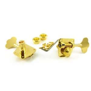    GOTOH LARGE 4 IN LINE BASS TUNERS GOLD Musical Instruments