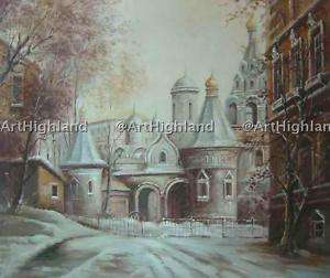 Vintage Cityscape Oil Paintings Canvas Art Foggy London  