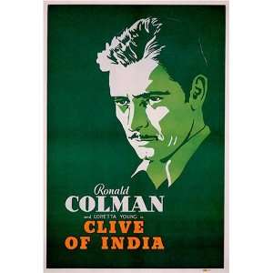  Clive of India Vintage Ronald Colman Movie Poster