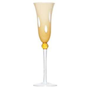  Vietri Harlequin Amber Dot Champagne