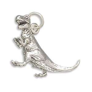  Sterling Silver Charm Pendant Dinosaur Tyrannosaurus Rex Jewelry