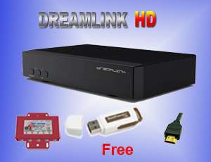 DREAMLINK HD USB PVR FTA SATELLITE FREE HDMI CABLE  