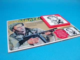 COMBAT TV SERIES * Sgt SAUNDERS VIC MORROW * SLIDE PUZZLE GAME CARDED 