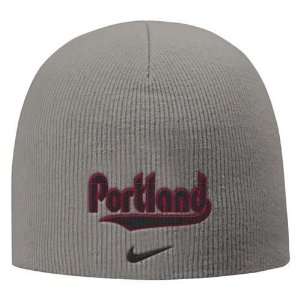  Nike Portland Trail Blazers Grey Rewind Knit Beanie 