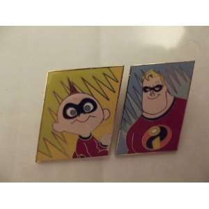   Pin Mr. Incredible and His Bady Boy SET Lot WDW LOOK 