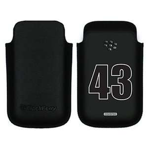  Number 43 on BlackBerry Leather Pocket Case  Players 