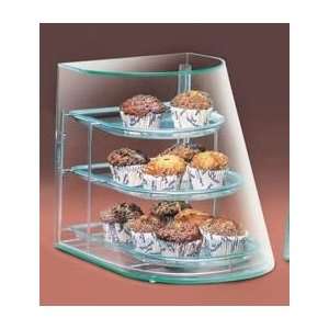 Sweeping 180 Bakery Cabinet with 3 Tier Wire Frame  
