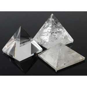 Small Quartz Crystal Pyramid 1  1 1/4 to Protect and Balance Wicca 