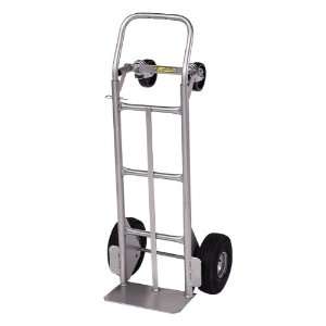   Purpose Folding Hand Truck with 10 Inch Full Pneumatic Wheels, Silver