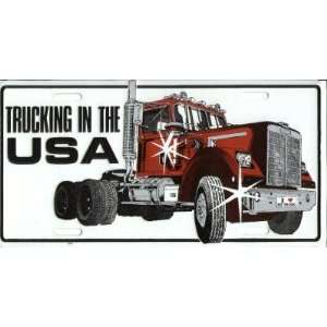  Truckin in the USA Front Novelty License Plate 6x12 