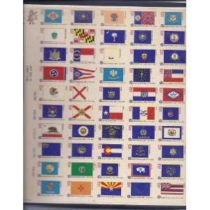  The 50 State Flag Stamp Sheet 