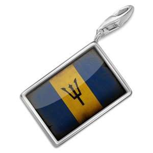  FotoCharms Barbados Flag   Charm with Lobster Clasp For 