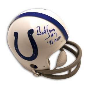 Bert Jones Autographed Baltimore Colts Mini Helmet inscribed MVP 76
