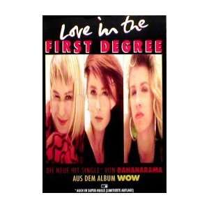  BANANARAMA Love In The First Degree Music Poster