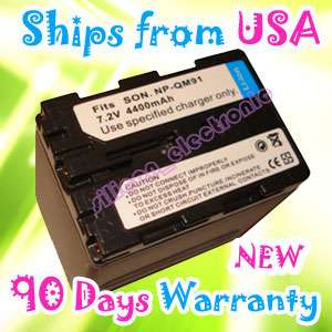 New Battery for sony NP FM90 NP QM91 NPFM90 DCR TRV840  