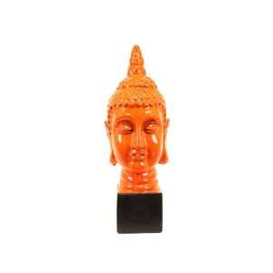 New   Ceramic Buddha with Pedestal Orange by WMU  Kitchen 