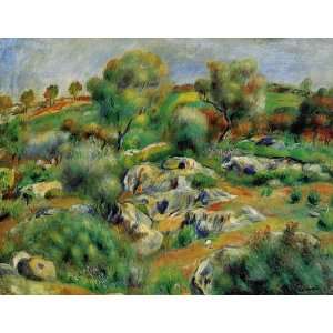  Oil Painting Breton Landscape Pierre Auguste Renoir Hand 