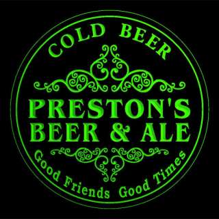 4x ccqs0358 g PRESTONS Beer & Ale Cold Wine Bar Engraved Coasters 