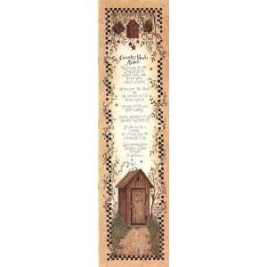  Country Bath Rules   Poster by Linda Spivey (8x30)