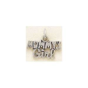  Sterling Silver Charm 9/16 in tall Mommys Girl Jewelry