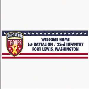 Personalized Support Our Troops Banners   Large   Party Decorations 