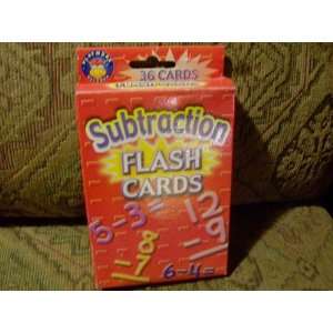  Subtraction Flash Cards Toys & Games