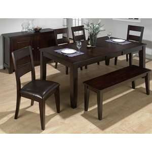  Jofran Conventional Height Table Dining Set, Dark Rustic 