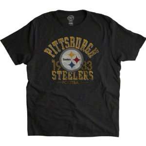  Pittsburgh Steelers Charcoal 47 Brand Vintage Scrum T 