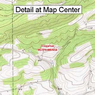  USGS Topographic Quadrangle Map   Trevorton, Pennsylvania 