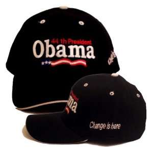  Barack Obama Hat   Black Cap 44th President Obama Change 