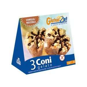 Glutenout Gelato Cone Vanilla/hazelnut   2 Pack  Grocery 