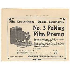  1905 Rochester Optical No3 Folding Film Premo Camera Print 