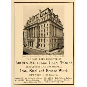  1905 Ad Records Hall NY John Peirce Architecture Brown 