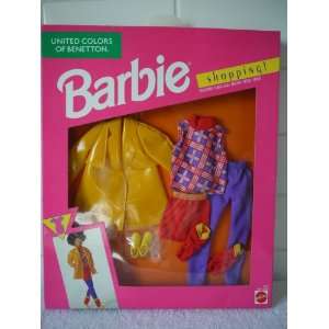   Benetton Barbie Shopping Yellow Coat Outfit #5962 (1991) Toys & Games