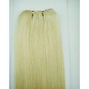   Weft 12 Wide, 22 Long & 1 Oz Hair Glue & Remover #613 Bleach Blonde