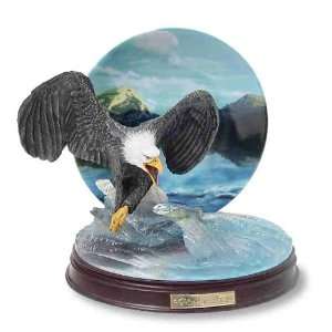  Bradford Exchange Majestic Force Eagle Plate BE 14317 