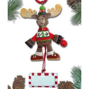   Moose Christmas Ornament   Treck N. Mooskin Pullstring