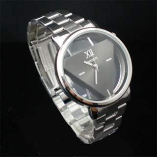 Elegant Trendy Stainless Steel Men Ladies Wrist Watch  