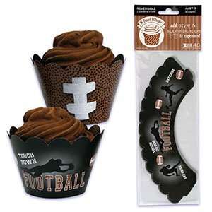 Bakery Crafts Football Cupcake Treat Wraps