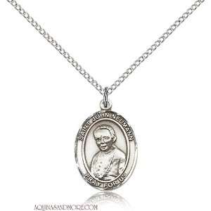 St. John Neumann Medium Sterling Silver Medal Jewelry
