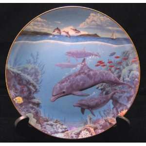   of the Dolphins Collectable Plate By Sy Barlowe 